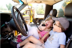 Isabelle and Trent get a taste of what it's like to be a truck driver. 