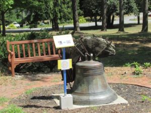 Historical marker #35, the Paul Revere Bell located at the Unitarian Church.