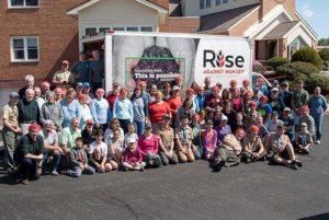 Over 80 community members volunteered their time for the Rise Against Hunger event. Photos/submitted