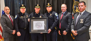 Members of the Northborough Police Department receive their accreditation award. Photo/submitted