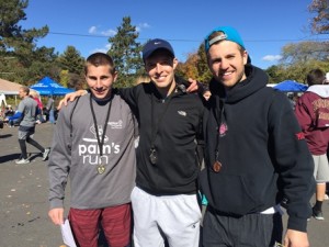Top finishers in Pam’s Run Ryan Tapply, Gillis Campbell and Lucas Rostler. (Photo/submitted)