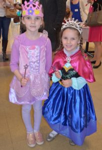 (L to R) Princesses Kiera and Maggie Hackman of Jamestown, RI attended the 4th annual NEF Mother/Daughter Princess Tea. (Photos/Marile Borden)