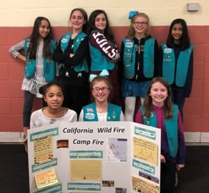 Girl Scout Troop helps wildfire victims