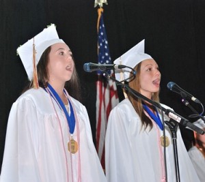 Linnea Henningson and Brittany Price sing 