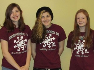Northborough Destination Imagination Eighth Grade Team Catherine Hayden, Mary Youssef and Lily Mikolajczak Photo/submitted