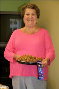 Carleen McKinstry won first place for her  Apple Bars with Caramel and Pecans