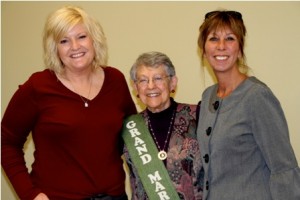 Kelly Scangas, Chris Stratford and Pat Cluff, the Applefest Grand Marshal