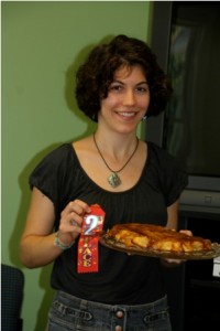 Alexandr Molnar won second prize for her  Applesauce Upside Down Cake