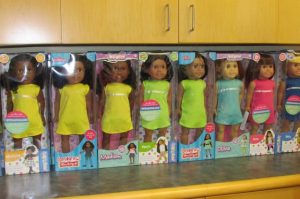 One hundred dolls are donated each year as part of the group’s holiday project.