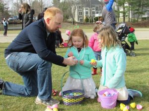 Northborough Easter egg hunters fill Memorial Field