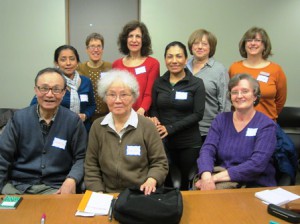 Participants in a recent Conversation Circle at the Northborough Free Library  Photo/Bonnie Adams  
