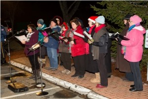  Westborough's Hundredth Town Chorus sings carols.