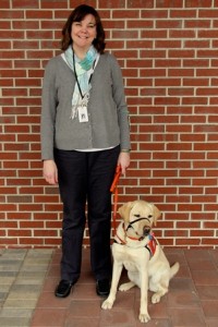 Annmarie Choque and her service dog Brandy. (Photo/Sue Wambolt)