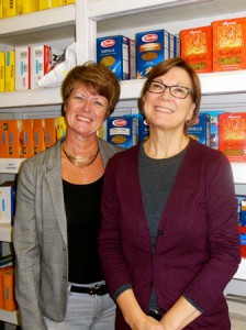 Donna Weaver and Ann Taggart, co-directors of the Northborough Food Pantry. (Photo/Nance Ebert)