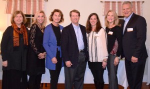 Gathered at the Southborough Community Fund (SCF) grant presentation are (l to r), Judy Salerno, executive director of the Foundation for MetroWest, with SCF board members Robin Martin, Betsy Crowley, Tom Crotty, Cathy Kea, Mary McGuinness and Michael Spataro. Not pictured is SCF board member Noreen Reilly Harrington. Photo/submitted 