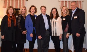 Gathered at the Southborough Community Fund (SCF) grant presentation are (l to r), Judy Salerno, executive director of the Foundation for MetroWest, with SCF board members Robin Martin, Betsy Crowley, Tom Crotty, Cathy Kea, Mary McGuinness and Michael Spataro. Not pictured is SCF board member Noreen Reilly Harrington. (Photo/submitted)