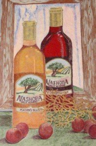 "Still Life With Grapes" colored pencil by Susan Tripp of Lancaster, Mass.