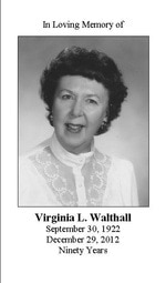 Virginia Ludwig Walthall, 90