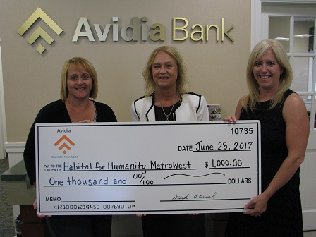 Avidia donates to Habitat for Humanity MetroWest/Greater Worcester