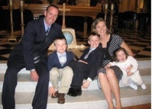 Bill McCarthy with his wife and children. (Photo/submitted)