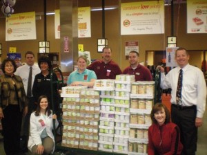 Representatives of Wegmans in Northborough joined the annual food drive.