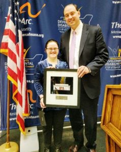 Eldridge honored by Massachusetts Developmental Disabilities Council