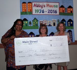 Main Street Bank supports Abby’s House renovations
