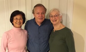 (l to r) Parkinson’s Support Group co-leaders Rose Lee, Tom Olson and Wendy Driscoll (Photo/submitted)