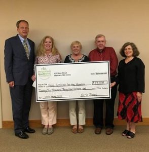RTN donates over $22,000 to Mass. Coalition for the Homeless