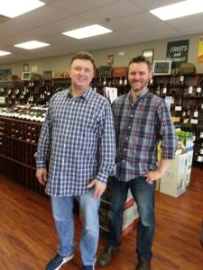 Tony Speranzella, owner of Sperry’s Liquors with Sudbury store Manager Kevin Gelsinon Photo/submitted 