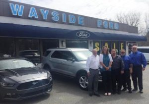 (l to r) Owner Claude Levesque, Paula Ebbeling, office manager, Silvio Ruisi, sales manager, Steve Christie, service manager, and William Trottier, parts manager Photo/submitted 