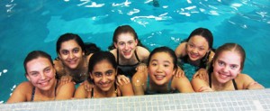 (front, l to r): Kaitlyn Madden, Anjali Tanna, Rachel Hu, and Kristina Madden (back, l to r): Tanvi Tanna, Ella Sharon, and Nicole Shen Photo/submitted 