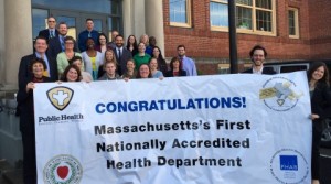 Members of CMRPHA celebrate becoming the commonwealth's first nationally-accredited public health division. Photo/submitted