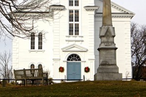 1.The Civil War monument in front of the Pilgrim Church (Photo/Sue Wambolt)