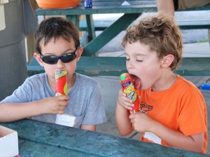 Kids lick the heat wave in Southborough