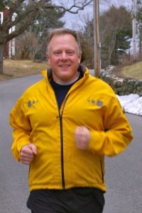 Jim Richardson trains to run in the Boston Marathon April 15.
