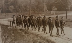 Members of Troop 1 marching near Fruit Street, circa 1915-1919. (Photo/submitted)