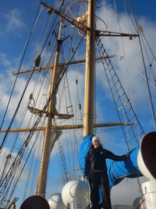 Heather Piekarz on board the Robert C. Seamans. (Photo/submitted)
