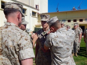 Brydon Harmon is promoted corporal in the U.S. Marines. (Photo/submitted)