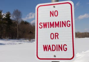 A sign for warmer times