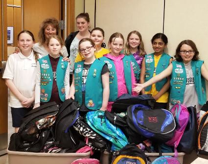 Shrewsbury Girl Scout Troop earns Bronze Award by helping foster kids