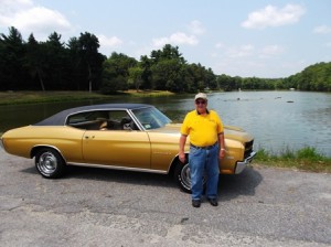 Jim Goodwin stands with his 1986 Chevelle at Dean Park in Shrewsbury. (Photo/submitted)