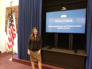 Representative Hannah Kane at the White House. Photo/submitted