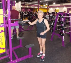 Shrewsbury resident Marion Kaletski works out at Planet Fitness four times a week.
