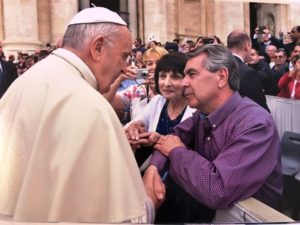 Shrewsbury couple shares special moment with Pope Francis