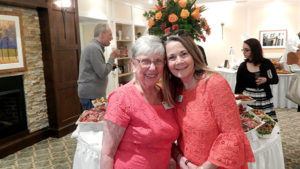 Cathy Vinton (l), a residence ambassador with Valerie Houshar, executive director Photo/Melanie Petrucci 