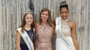 Caroline Strickland (Miss Shrewsbury Pre-Teen 2018,) Maria Smith and Miss Shrewsbury 2018, Valicia Jean Louis. Photos/ Melanie Petrucci