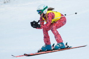 Noelle Bass of Marlborough skies downhill during a meet at Ski Ward.