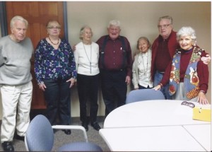 Members of the Shrewsbury Writers Club include (l to r) - Tom Rooney, Gerry Tongel, Nancy Owens, Alvin Weiss, Isabelle Chan, John Wright, and Helen Haddad. (Photo/submitted)