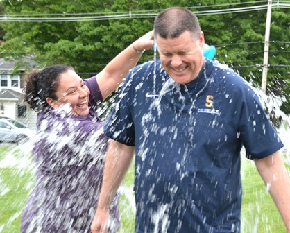 Shrewsbury notables get soaked for good causes